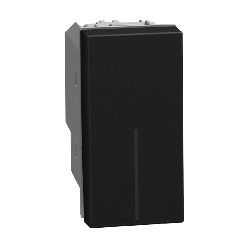 Light Now - переключатель перекрестный Rocker 1 модуль, цвет черный — Bticino BT-YD4004