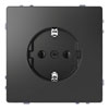 29055 (1) MERTEN D-Life РОЗЕТКА 16А, с з/к, без шт, АНТРАЦИТ — Schneider Electric MTN2301-6034