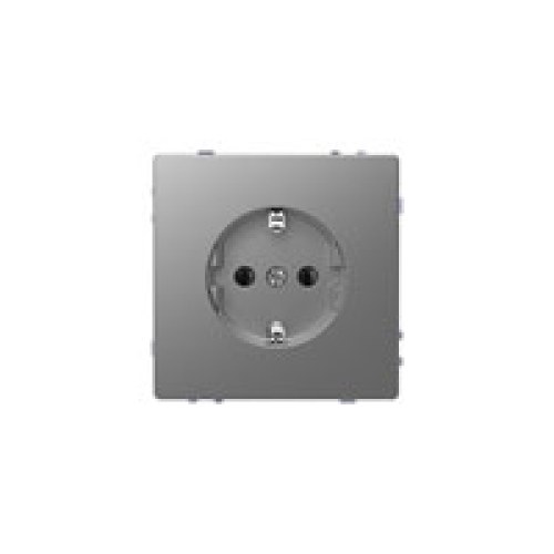 MERTEN D-Life РОЗЕТКА 16А, с з/к, без шт, НЕРЖ. СТАЛЬ — Schneider Electric MTN2301-6036