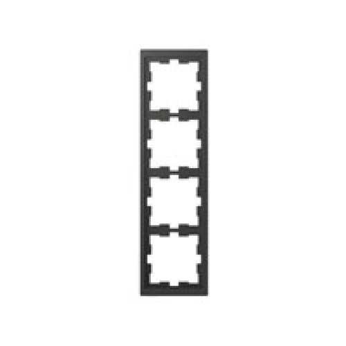 Merten D-Life рамка 4-х постовая цвет антрацит — Schneider Electric MTN4040-6534