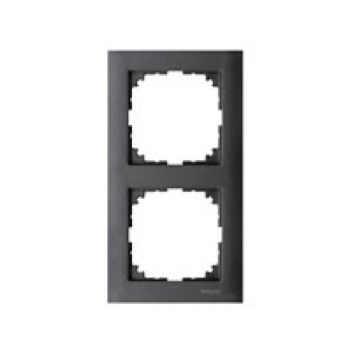 Рамка 2-х постовая Merten M-Pure, цвет антрацит — Schneider Electric MTN4020-3614