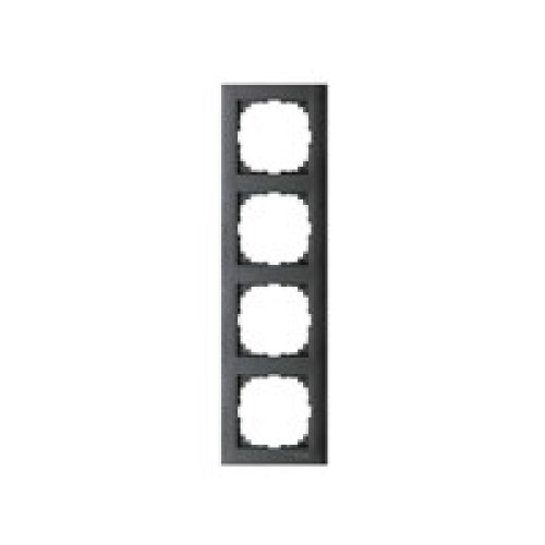 Рамка 4-х постовая Merten M-Pure, цвет антрацит — Schneider Electric MTN4040-3614