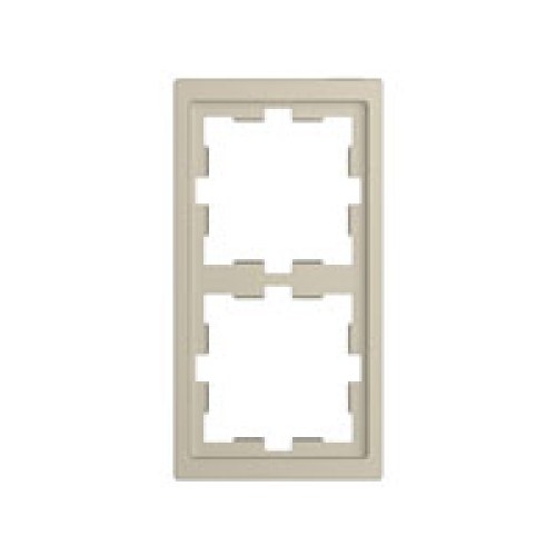 Рамка 2-х постовая Merten D-Life , цвет песочный — Schneider Electric MTN4020-6533