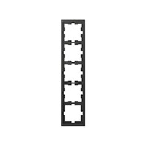 Рамка 5-постовая Merten D-Life, цвет Антрацит — Schneider Electric MTN4050-6534