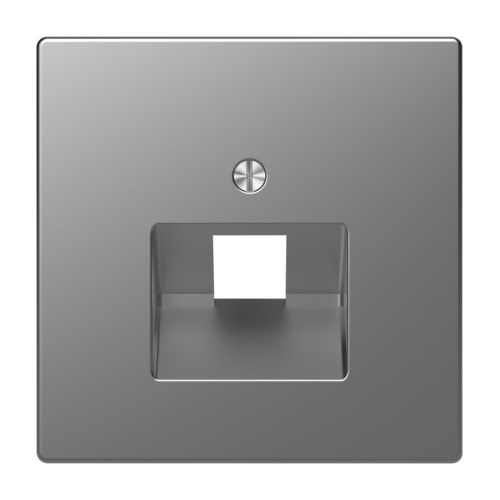 ЛП для розетки компьютерной 1хRJ45 Merten D-Life, цвет стальной — Schneider Electric MTN4521-6036
