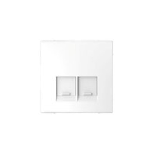 Merten D-Life ЛП для Розетки компьютерной 2хRJ45, цвет белый лотус — Schneider Electric MTN4572-6035