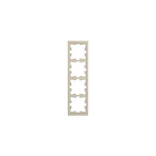 Merten D-Life рамка 4-х постовая, цвет песочный — Schneider Electric MTN4040-6533