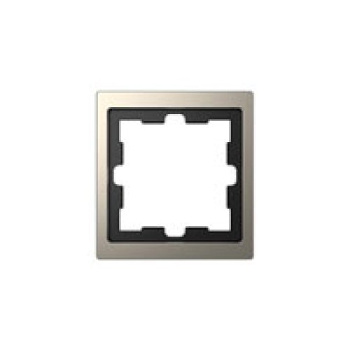 Merten D-Life рамка 1-х постовая цвет никель — Schneider Electric MTN4010-6550