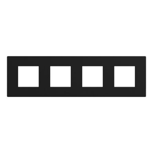 Light Now - рамка 2x4m 71mm, цвет черный — Bticino BT-YA4802M4DD