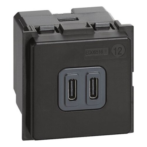 L.NOW - зарядка USB 3A тип C 2M — Bticino BT-K4286C2