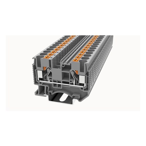 DS6-01P-11-00Z(H) Пружинный клемник серый 6 мм² Push-in на DIN-рейку DEGSON