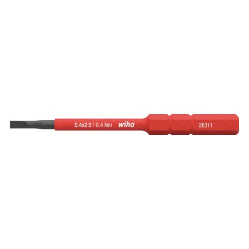 Бита шлицевая SoftFinish electric SL2,5 x 75 мм — Wiha W34578