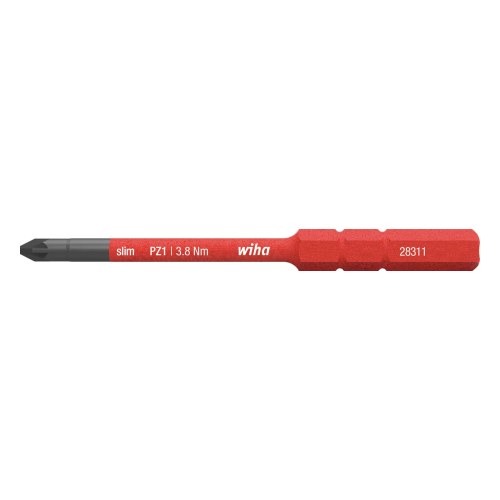 Бита SoftFinish electric slimBits Pozidriv PZ1 x 75 мм — Wiha W34585