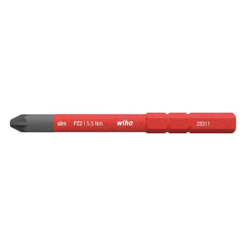 Бита SoftFinish electric slimBits Pozidriv PZ2 x 75 мм — Wiha W34586