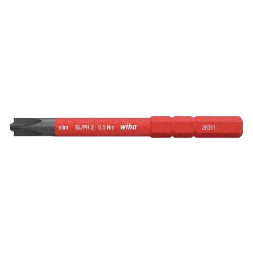 Бита SoftFinish electric slimBit Xeno SL/PH2 x 75 мм — Wiha W34588