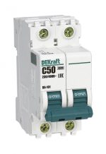 Автоматический выключатель DEKraft ВА-101 2P 50А C 4.5кА — DEKraft 11071DEK