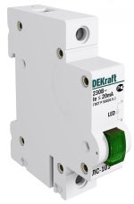 Сигнальная лампа DEKraft ЛС-101 1P 220В LED зеленый — DEKraft 18004DEK