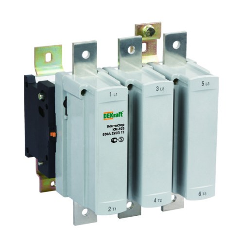 Контактор DEKraft КМ-103 500А 220В АС3 1НО+1НЗ — DEKraft 22164DEK