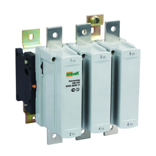 Контактор 630А 220В АС3 1НО+1НЗ КМ-103 DEKraft — DEKraft 22166DEK