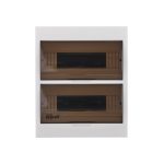 Корпус пластиковый навесной прозр. дв. 2 ряда 24 модуля IP41 ЩРН-П DEKraft — DEKraft 31013DEK