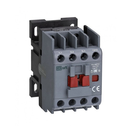 Контактор 12А 24В АС3 АС4 1НО+1НЗ DEKraft КМ-102 — DEKraft 21906DEK