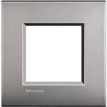 Рамка металлическая 1-постовая, цвет никель — Bticino BT-LNE4802NK
