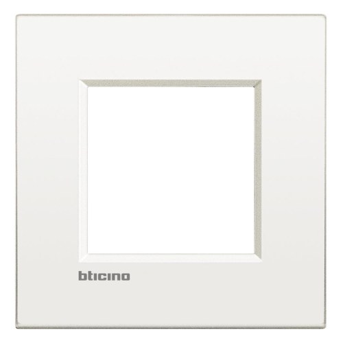AIR - рамка 1-постовая, металлическая, цвет белый — Bticino BT-LNC4802BN