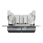 EPH0300162 Asfora двухклавишный выключатель, однополюсный, 10 AX, самозажимной, без рамки, СТАЛЬ Schneider Electric — Schneider Electric EPH0300162, фото 6