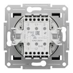 EPH0600171 Asfora двухклавишный выключатель проходной, однополюсный, 10 AX, самозажимной, без рамки, АНТРАЦИТ Schneider Electric — Schneider Electric EPH0600171, фото 2