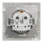 EPH2900121 Asfora розетка, с заземлением, с рамкой, 16 А, винтовой, БЕЛЫЙ Schneider Electric — Schneider Electric EPH2900121, фото 2