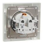 EPH2900121 Asfora розетка, с заземлением, с рамкой, 16 А, винтовой, БЕЛЫЙ Schneider Electric — Schneider Electric EPH2900121, фото 3