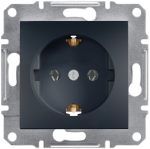 EPH2900271 Asfora розетка с защитными шторками, с заземлением, без рамки, 16 А, винтовой, АНТРАЦИТ Schneider Electric — Schneider Electric EPH2900271, фото 2
