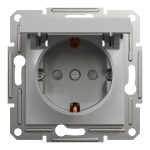 EPH3100161 Asfora розетка с крышкой, с заземлением, без рамки, 16 А, винтовой, алюминий Schneider Electric — Schneider Electric EPH3100161, фото 2