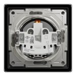 EPH3100371 Asfora розетка с крышкой и защитными шторками, с заземлением, с рамкой, IP44, 16 А, винтовой, АНТРАЦИТ Schneider Electric — Schneider Electric EPH3100371, фото 3