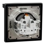 EPH3100371 Asfora розетка с крышкой и защитными шторками, с заземлением, с рамкой, IP44, 16 А, винтовой, АНТРАЦИТ Schneider Electric — Schneider Electric EPH3100371, фото 4