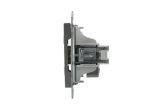 EPH3200162 Asfora розетка ТВ, концевая (1 дБ), без рамки, СТАЛЬ Schneider Electric — Schneider Electric EPH3200162, фото 3