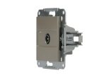 EPH3200169 Asfora розетка ТВ, концевая (1 дБ), без рамки, БРОНЗА Schneider Electric — Schneider Electric EPH3200169, фото 2