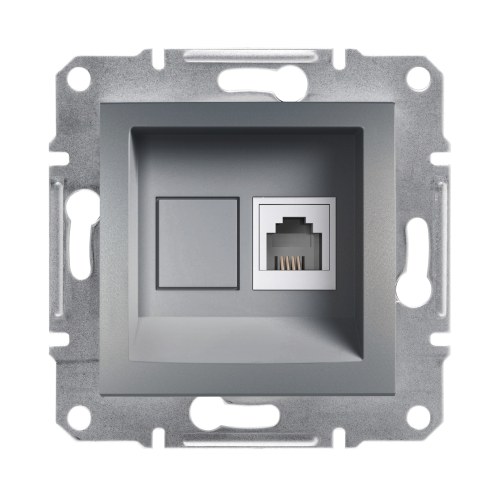 EPH4100162 розетка RJ11 (сталь) Schneider Electric — Schneider Electric EPH4100162