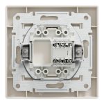 EPH4300123 Asfora розетка компьютерная RJ45 Cat.5e UTP, клеммы IDC, с рамкой, КРЕМОВЫЙ Schneider Electric — Schneider Electric EPH4300123, фото 5