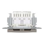 EPH4400169 Asfora двойная розетка компьютерная RJ45 Cat.5e UTP, клеммы IDC, без рамки, БРОНЗА Schneider Electric — Schneider Electric EPH4400169, фото 3