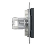 EPH4700171 Розетка компьютерная RJ45 Cat.6e UTP, клеммы IDC, без рамки, АНТРАЦИТ Schneider Electric — Schneider Electric EPH4700171, фото 5