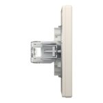 EPH4800123 Asfora розетка двойная компьютерная RJ45 Cat.6e UTP, клеммы IDC, с рамкой, КРЕМОВЫЙ Schneider Electric — Schneider Electric EPH4800123, фото 5