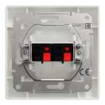 EPH5700121 Asfora аудиорозетка двойная, самозажимной механизм, с рамкой, БЕЛЫЙ Schneider Electric — Schneider Electric EPH5700121, фото 2