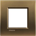 Рамка металлическая 1-постовая, цвет бронза — Bticino BT-LNA4802BZ
