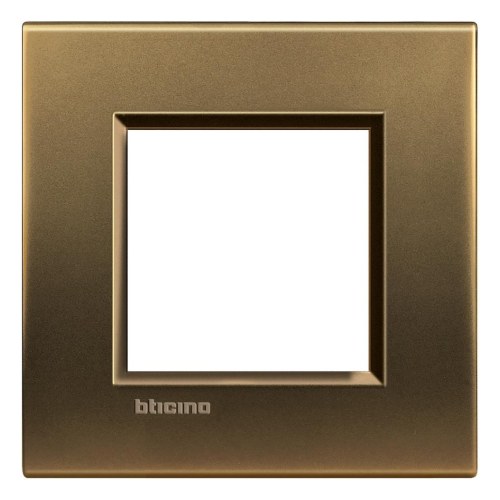 Рамка металлическая 1-постовая, цвет бронза — Bticino BT-LNA4802BZ