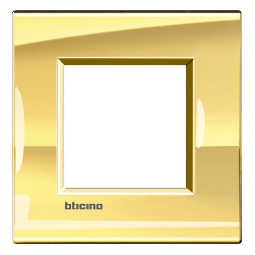 Рамка металлическая 1-постовая, цвет золото — Bticino BT-LNA4802OA