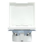 Merten D-Life Розетка с крышкой IP44, цвет белый лотос — Schneider Electric MTN2314-6035, фото 7