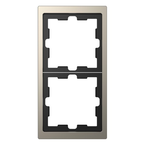MTN4020-6550 Merten D-Life рамка 2-х постовая, цвет никель Schneider Electric — Schneider Electric MTN4020-6550