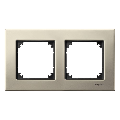mtn403205 Рамка металлическая 2-поста, титан Schneider Electric — Schneider Electric mtn403205
