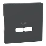 Накладка для розетки USB Merten D-Life, цвет Антрацит — Schneider Electric MTN4367-6034, фото 6